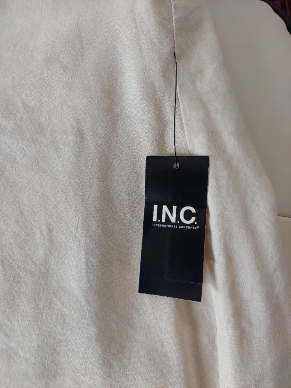 INC International Concepts Maxi Wraparound Skirt SZ XL Linen/Rayon/Spandex - Picture 8 of 10